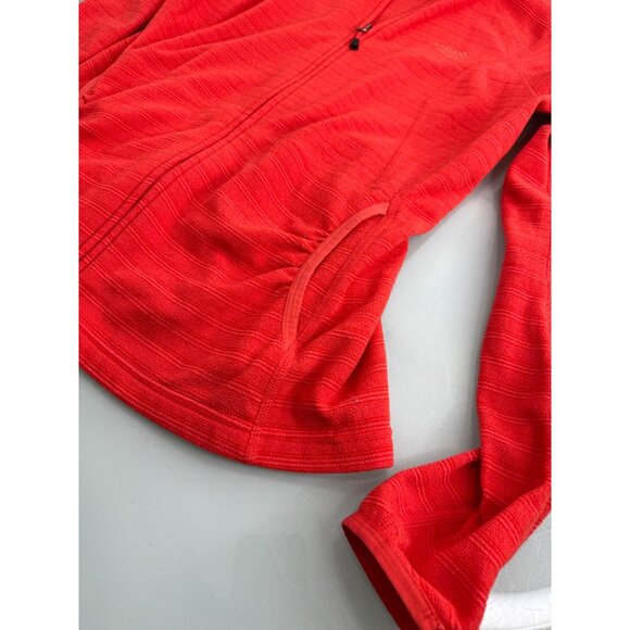 The North Face TKA 100 Fleece Women's Fleece Full Zip Masonic Orange Large L - Picture 2 of 9